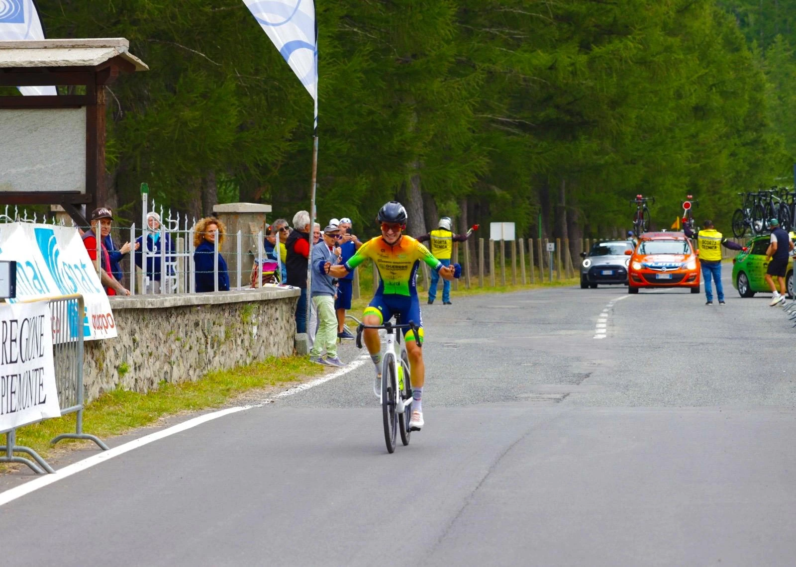 Michele Pio Cacchio in gara